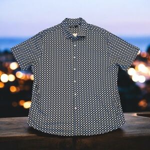 Daniel Cremieux Navy and‎ White Patterned Shirt